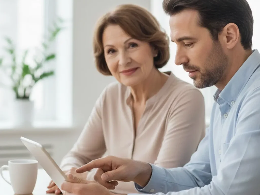 Vergleich zwischen klassischem Hausnotruf und moderner mobiler Notrufuhr mit GPS-Technik.